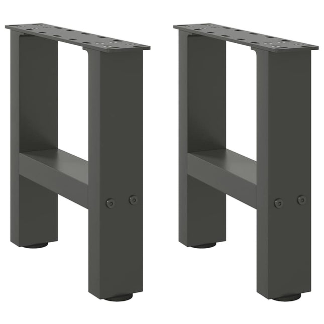 sofabordsben antracit 2 stk. 30x(30-31) cm stål