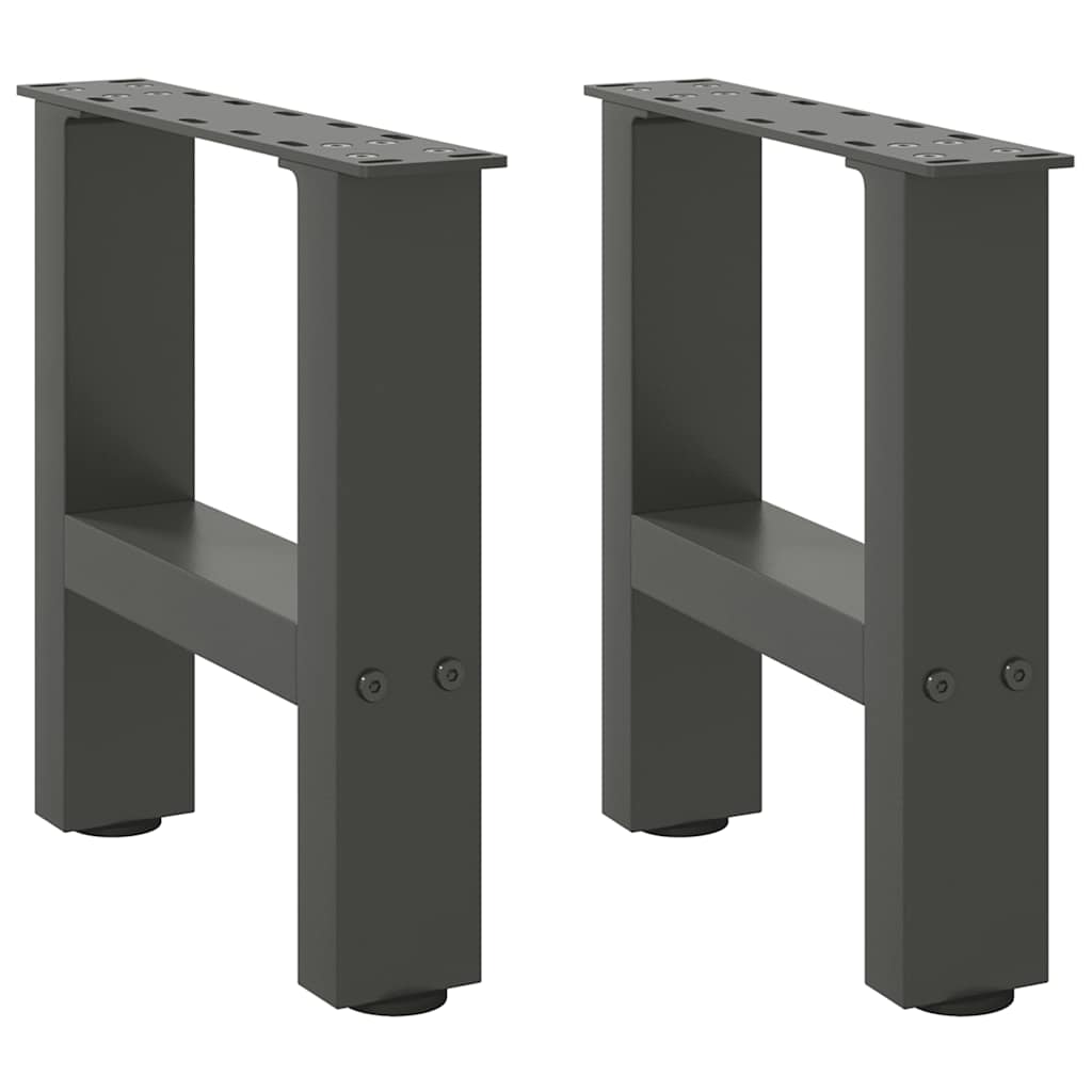 sofabordsben antracit 2 stk. 30x(30-31) cm stål