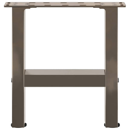 sofabordsben naturstål 2 stk. 30x(30-31) cm stål