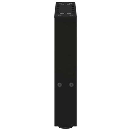 sofabordsben sort 2 stk. 40x(30-31) cm stål