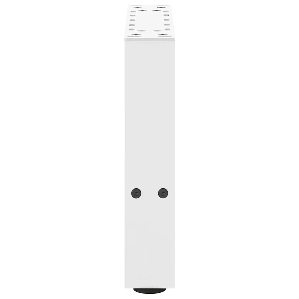 sofabordsben hvide 2 stk. 40x(30-31) cm stål