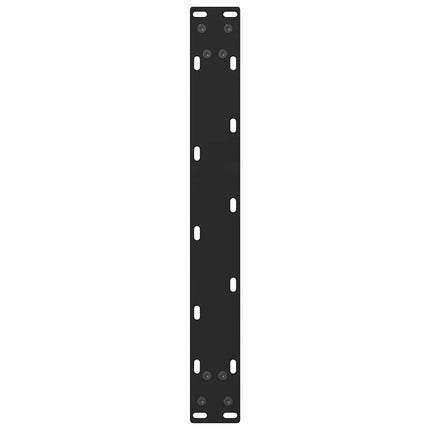 sofabordsben sort 2 stk. 50x(30-31) cm stål