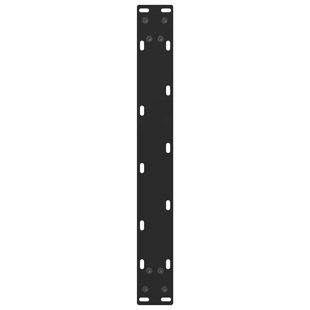 sofabordsben sort 2 stk. 50x(30-31) cm stål