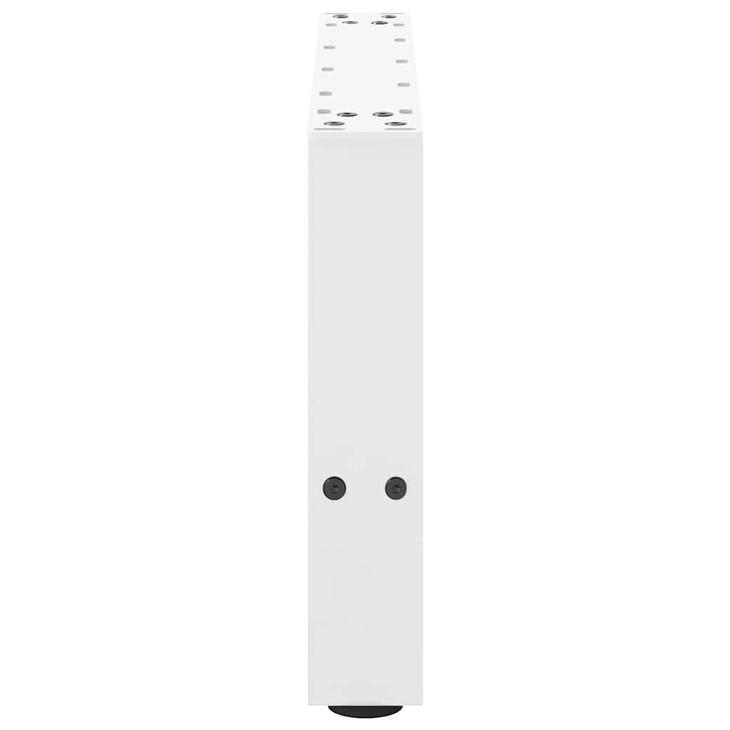 sofabordsben hvide 2 stk. 50x(30-31) cm stål