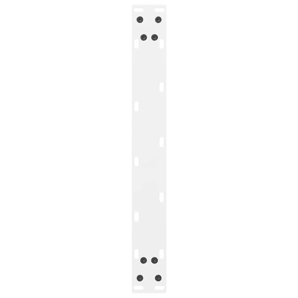 sofabordsben hvide 2 stk. 50x(30-31) cm stål