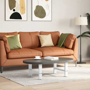 sofabordsben hvide 2 stk. 50x(30-31) cm stål
