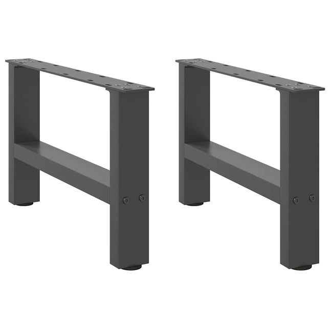 sofabordsben antracit 2 stk. 50x(30-31) cm stål