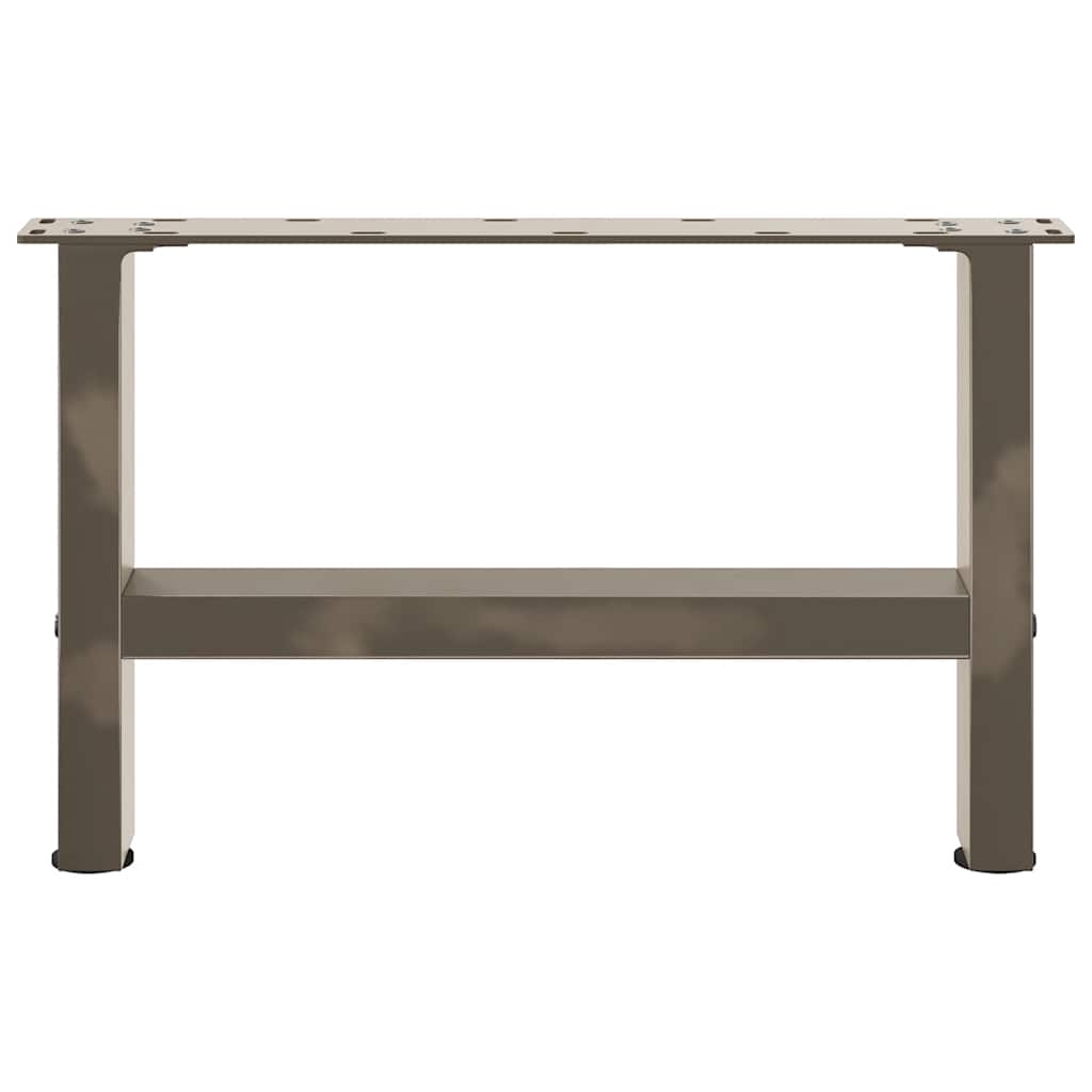 sofabordsben naturstål 2 stk. 50x(30-31) cm stål
