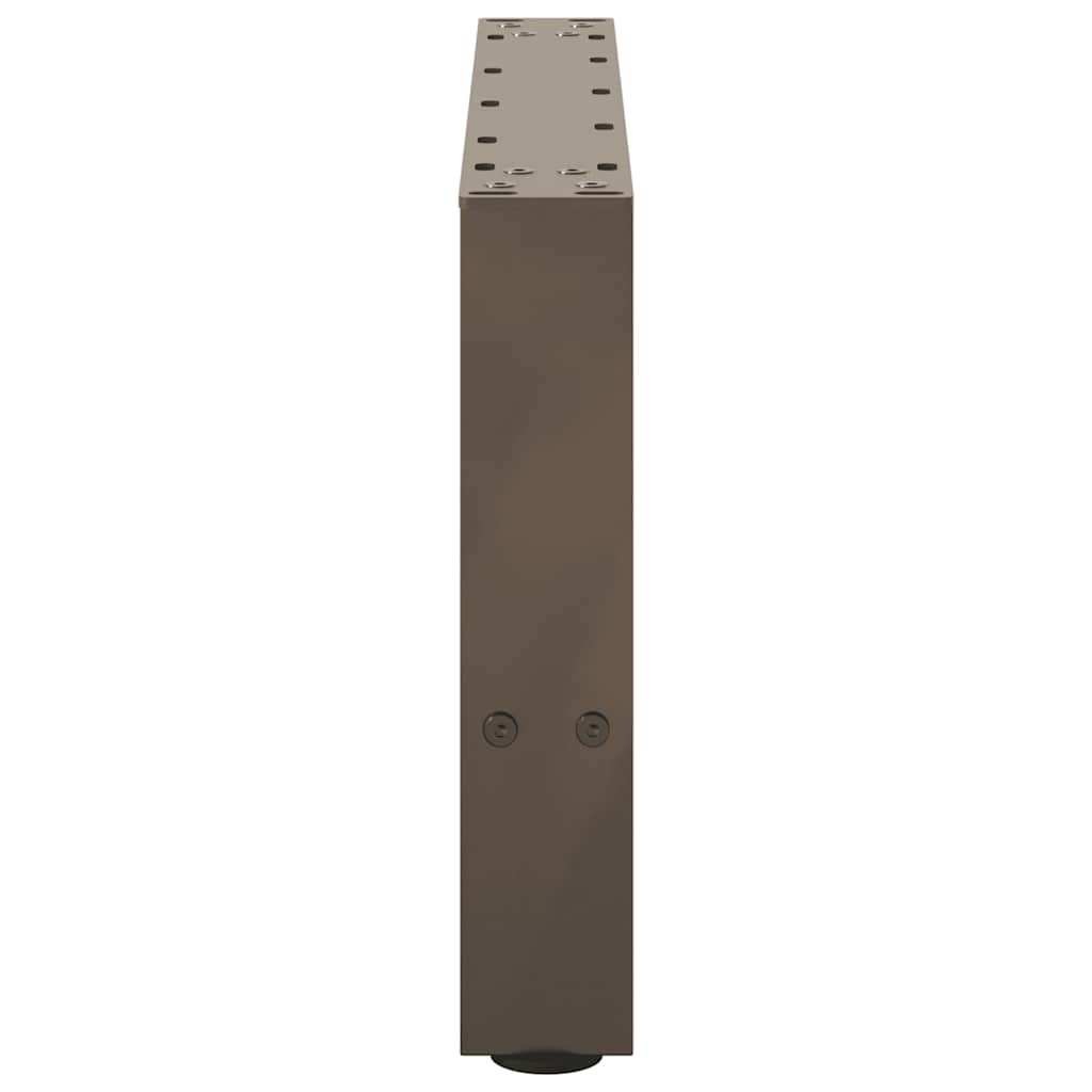 sofabordsben naturstål 2 stk. 50x(30-31) cm stål