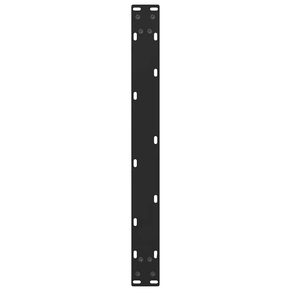 sofabordsben sort 2 stk. 60x(30-31) cm stål