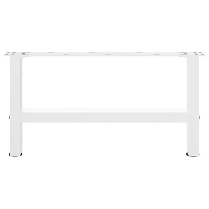 sofabordsben hvide 2 stk. 60x(30-31) cm stål
