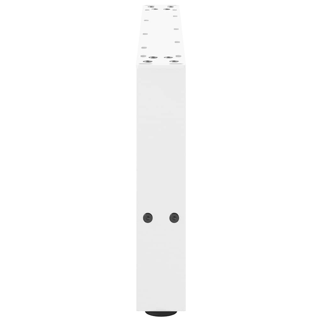 sofabordsben hvide 2 stk. 60x(30-31) cm stål