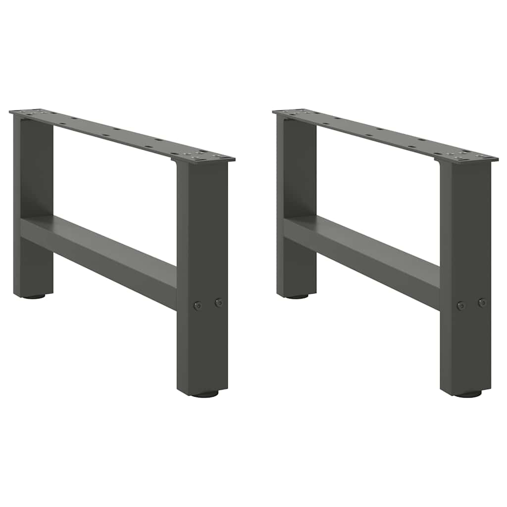 sofabordsben antracit 2 stk. 60x(30-31) cm stål
