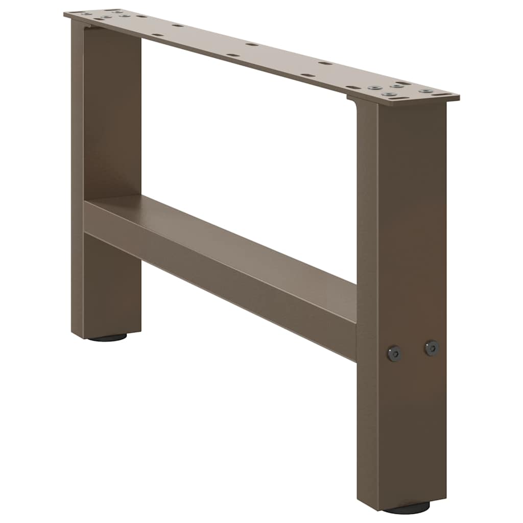 sofabordsben naturstål 2 stk. 60x(30-31) cm stål