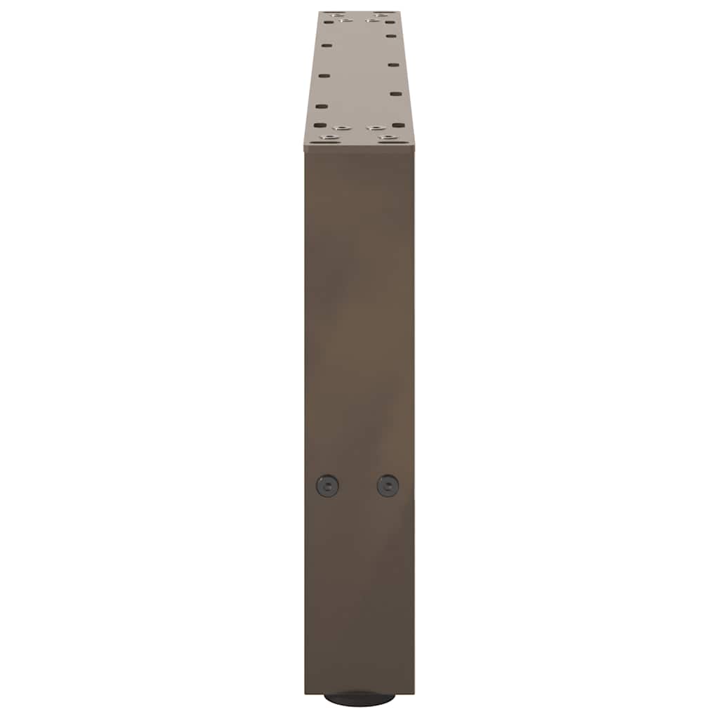 sofabordsben naturstål 2 stk. 60x(30-31) cm stål