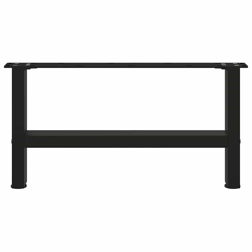 sofabordsben sort 2 stk. 70x(30-31) cm stål