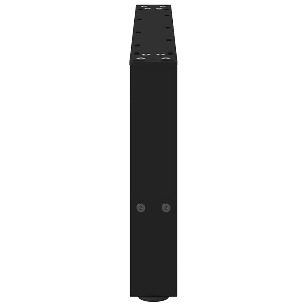 sofabordsben sort 2 stk. 70x(30-31) cm stål