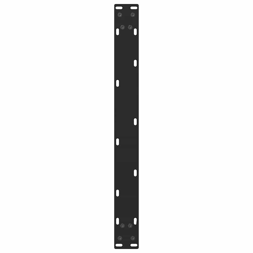 sofabordsben sort 2 stk. 70x(30-31) cm stål
