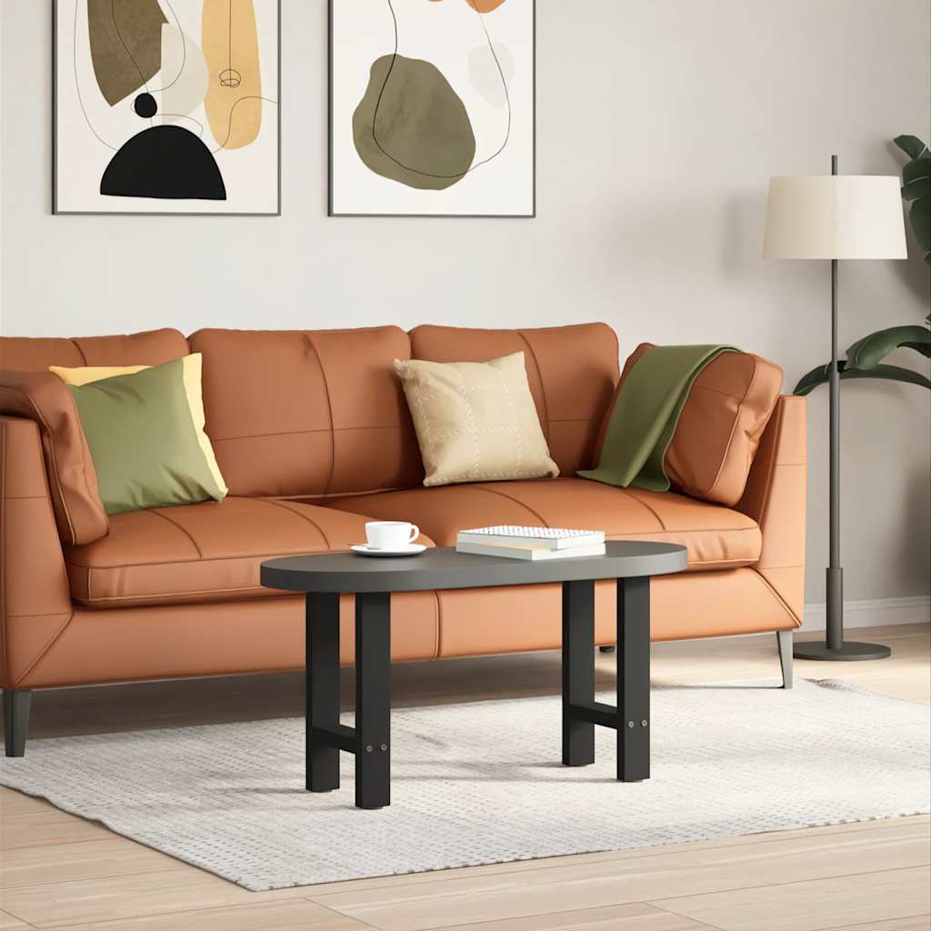 sofabordsben sort 2 stk. 28 x (42-43) cm stål