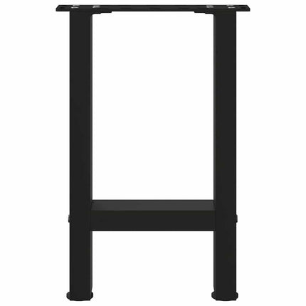 sofabordsben sort 2 stk. 28 x (42-43) cm stål
