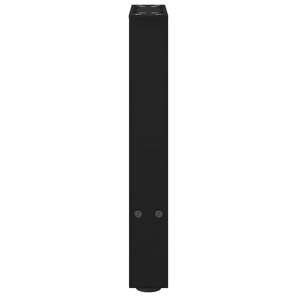 sofabordsben sort 2 stk. 28 x (42-43) cm stål