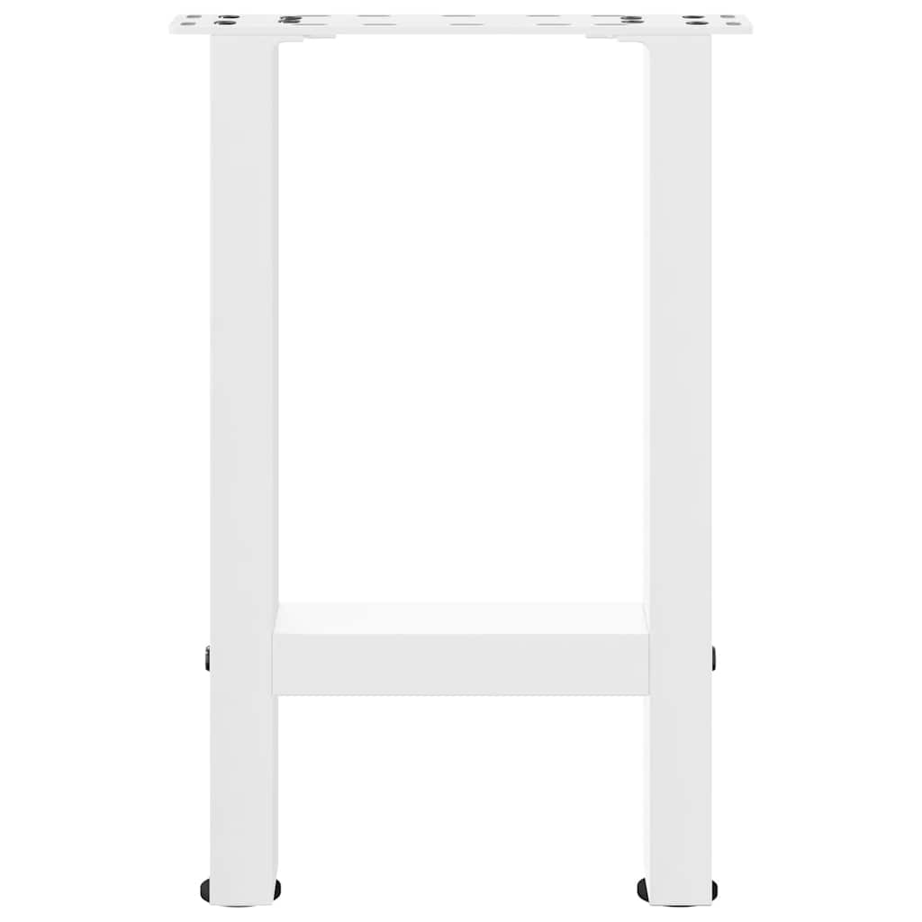sofabordsben hvide 2 stk. 28 x (42-43) cm stål