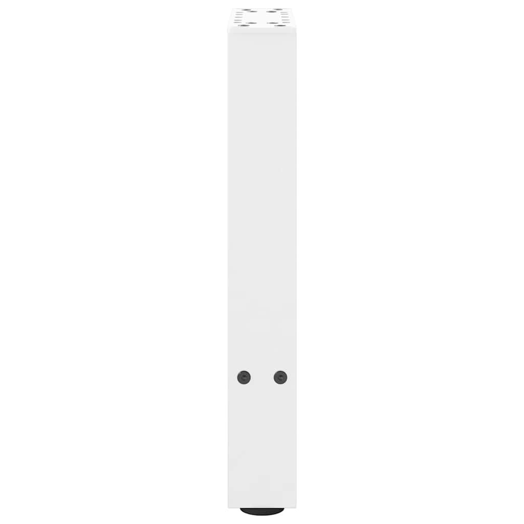 sofabordsben hvide 2 stk. 28 x (42-43) cm stål
