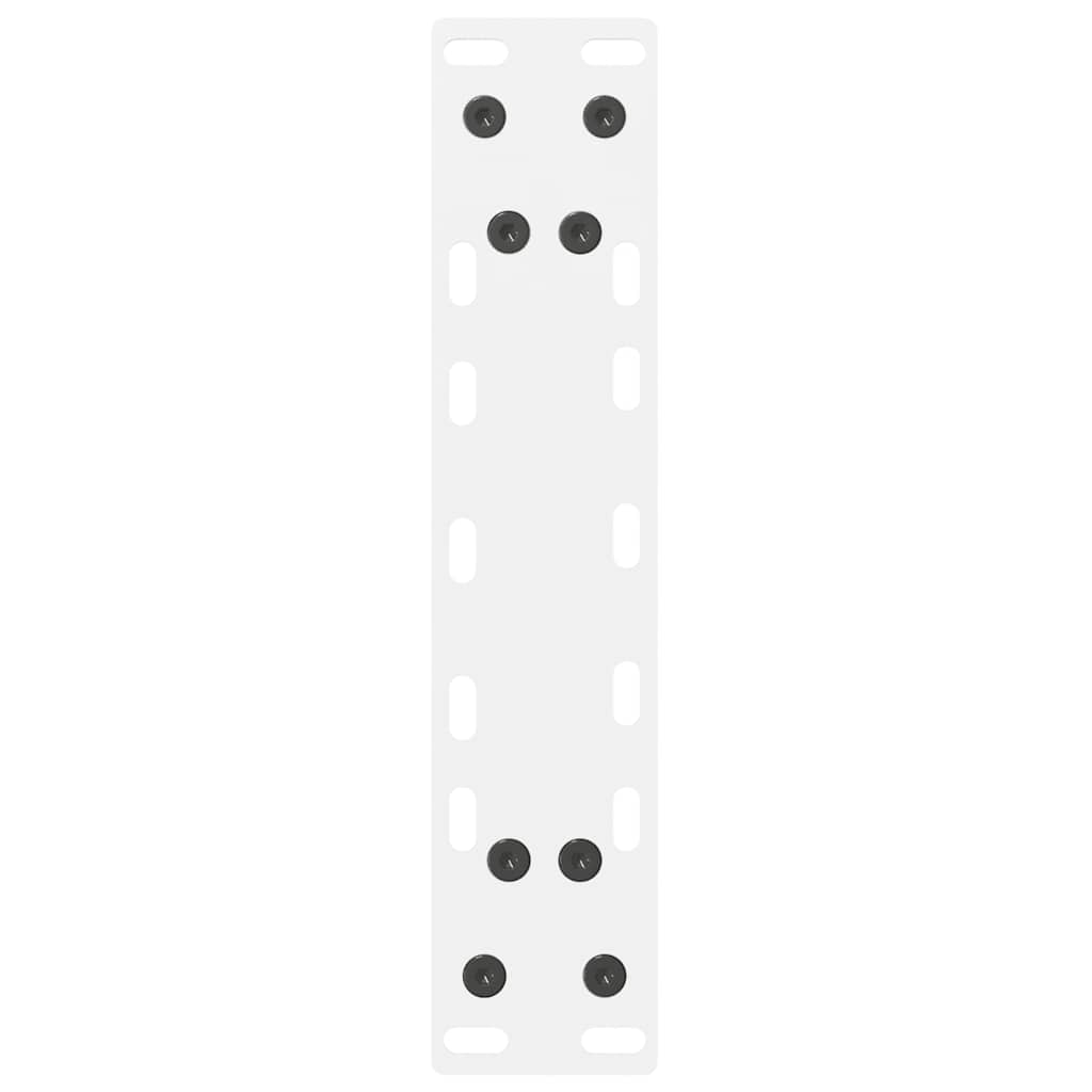 sofabordsben hvide 2 stk. 28 x (42-43) cm stål