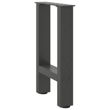 sofabordsben antracit 2 stk. 28 x (42-43) cm stål