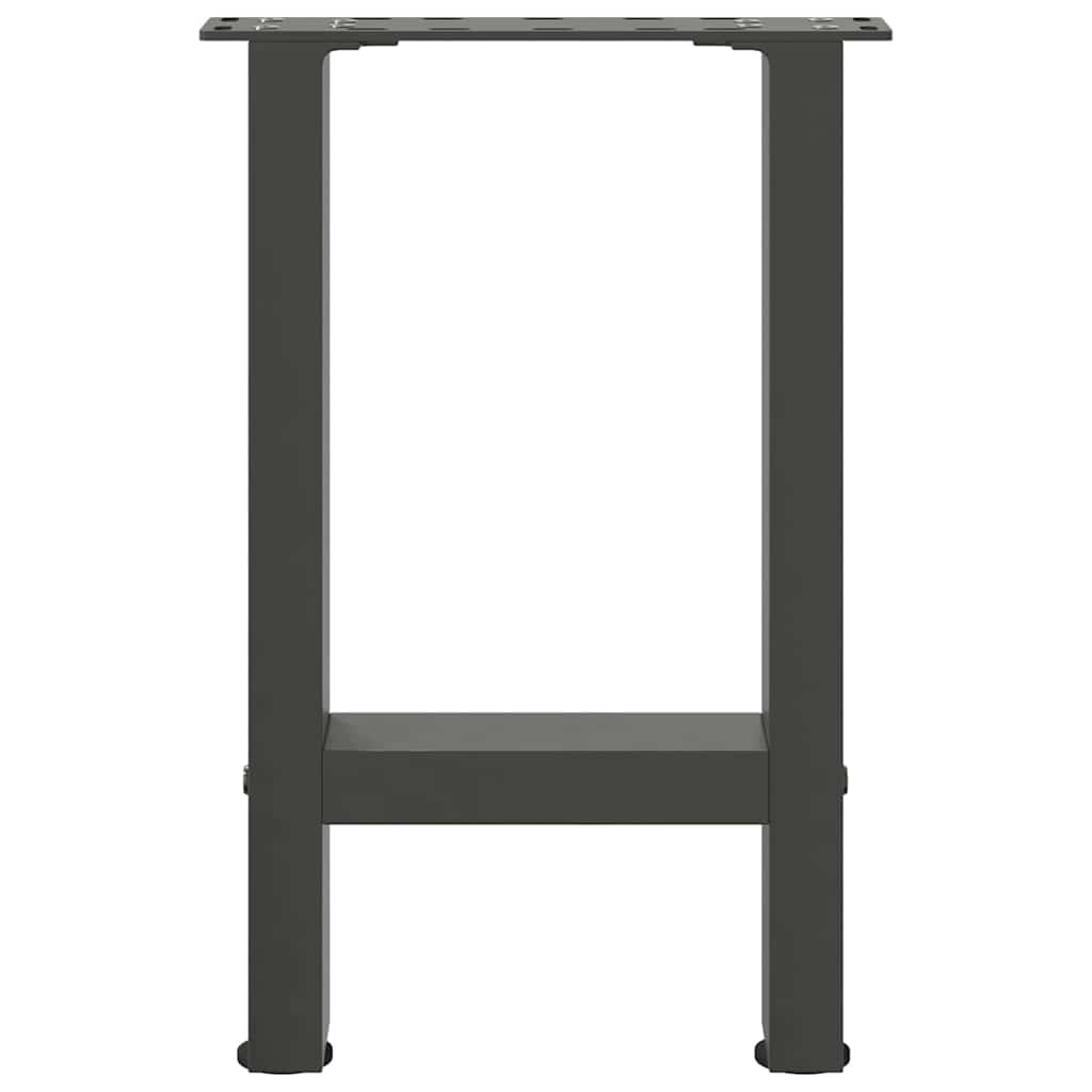 sofabordsben antracit 2 stk. 28 x (42-43) cm stål