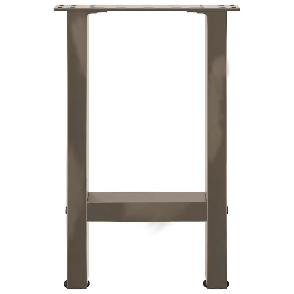 sofabordsben naturstål 2 stk. 28 x (42-43) cm stål