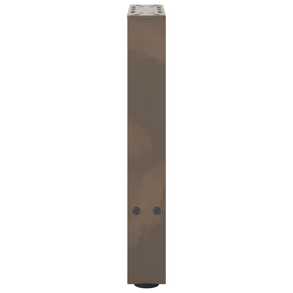 sofabordsben naturstål 2 stk. 28 x (42-43) cm stål