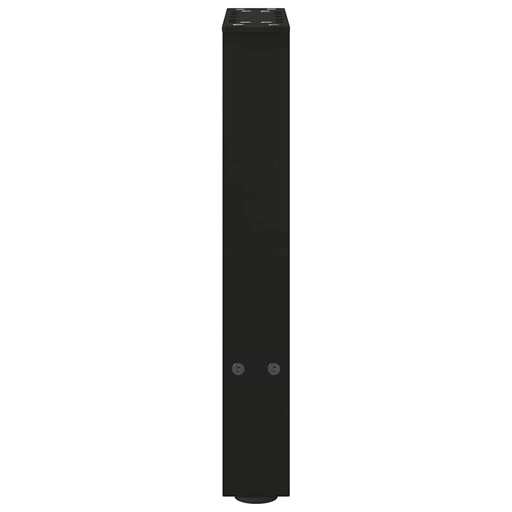 sofabordsben sort 2 stk. 38 x (42-43) cm stål