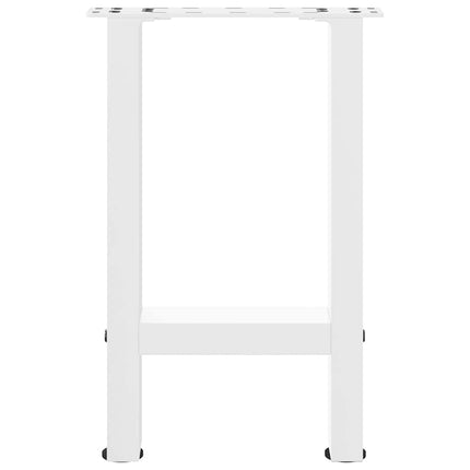 sofabordsben hvide 2 stk. 38 x (42-43) cm stål