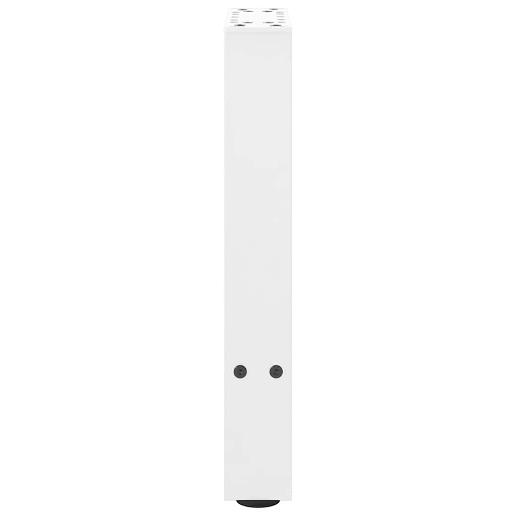sofabordsben hvide 2 stk. 38 x (42-43) cm stål