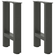 sofabordsben antracit 2 stk. 38 x (42-43) cm stål