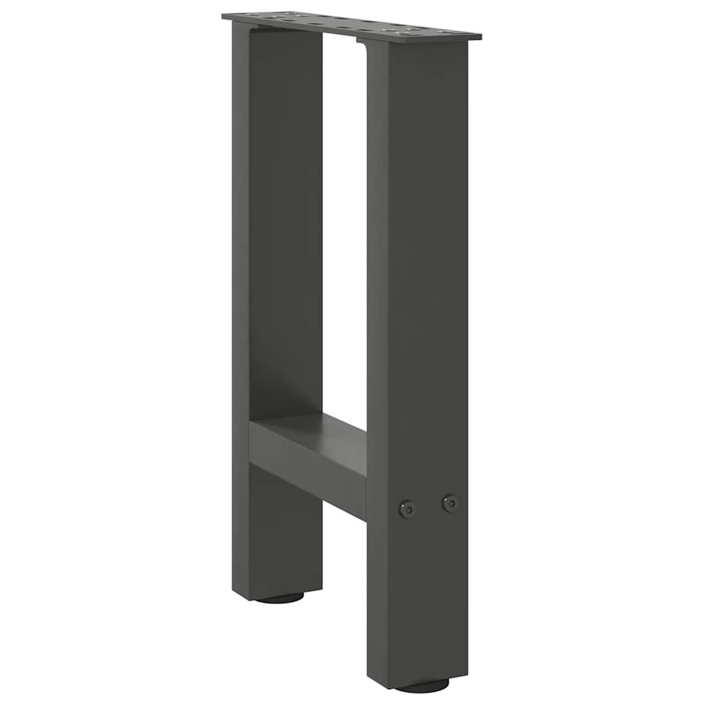 sofabordsben antracit 2 stk. 38 x (42-43) cm stål