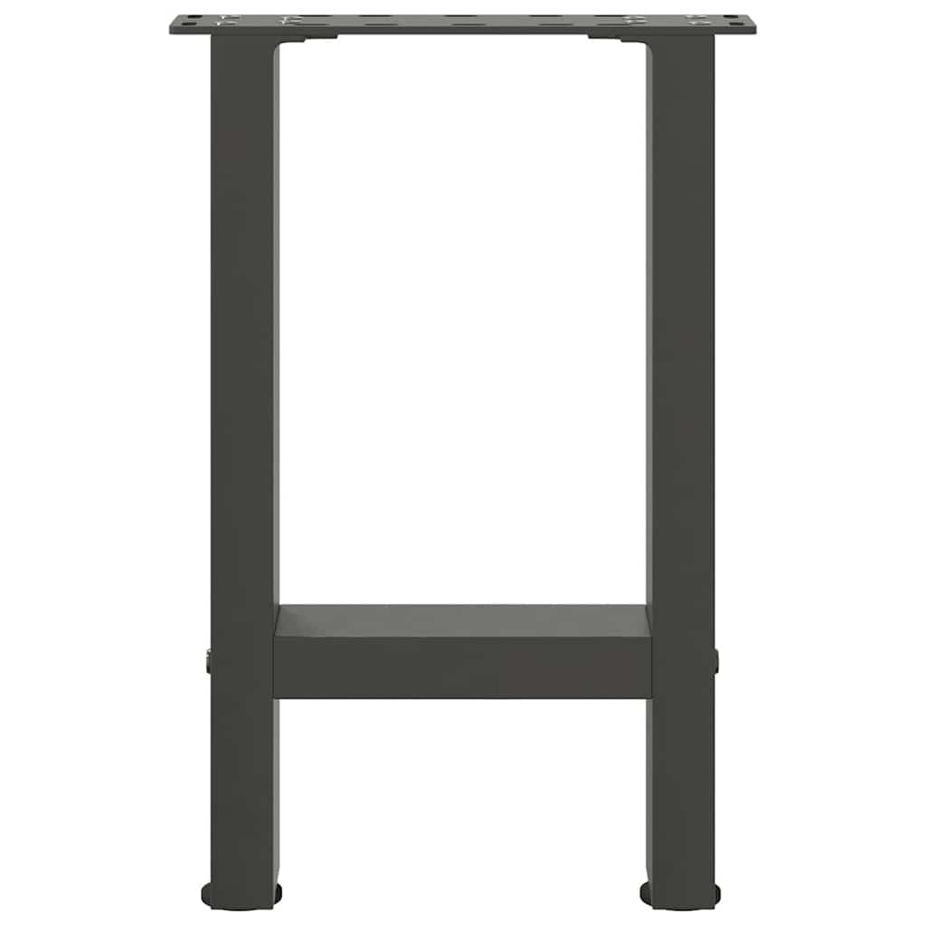 sofabordsben antracit 2 stk. 38 x (42-43) cm stål