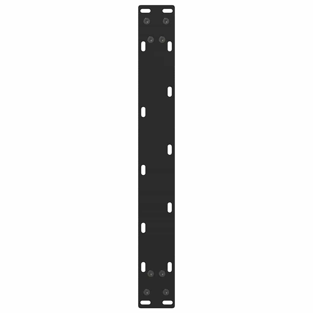 sofabordsben sort 2 stk. 50x(42-43) cm stål