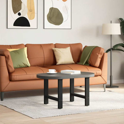 sofabordsben sort 2 stk. 50x(42-43) cm stål