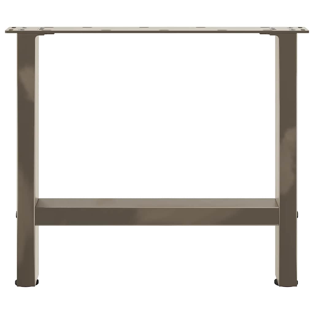 sofabordsben naturstål 2 stk. 50x(42-43) cm stål
