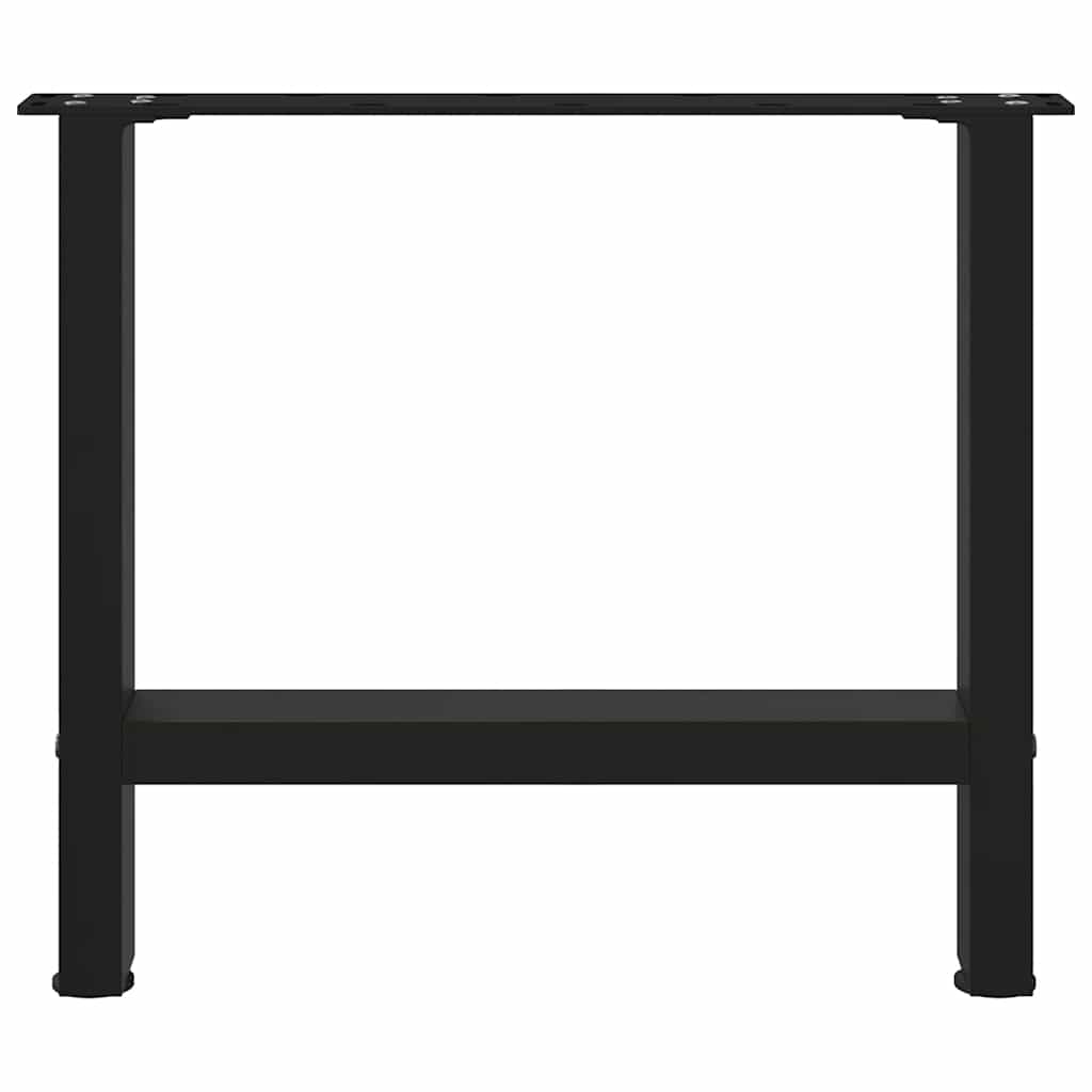 sofabordsben sort 2 stk. 60 x (42-43) cm stål