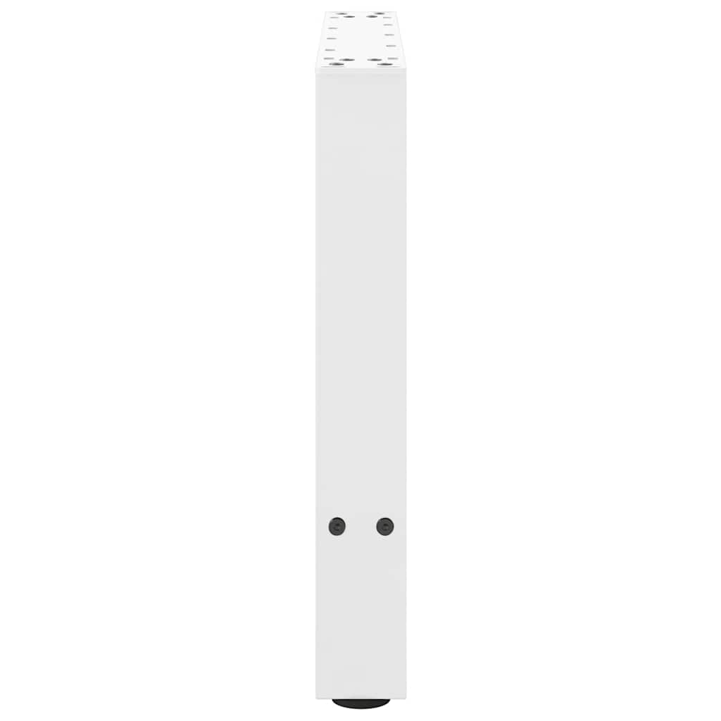 sofabordsben hvide 2 stk. 60 x (42-43) cm stål