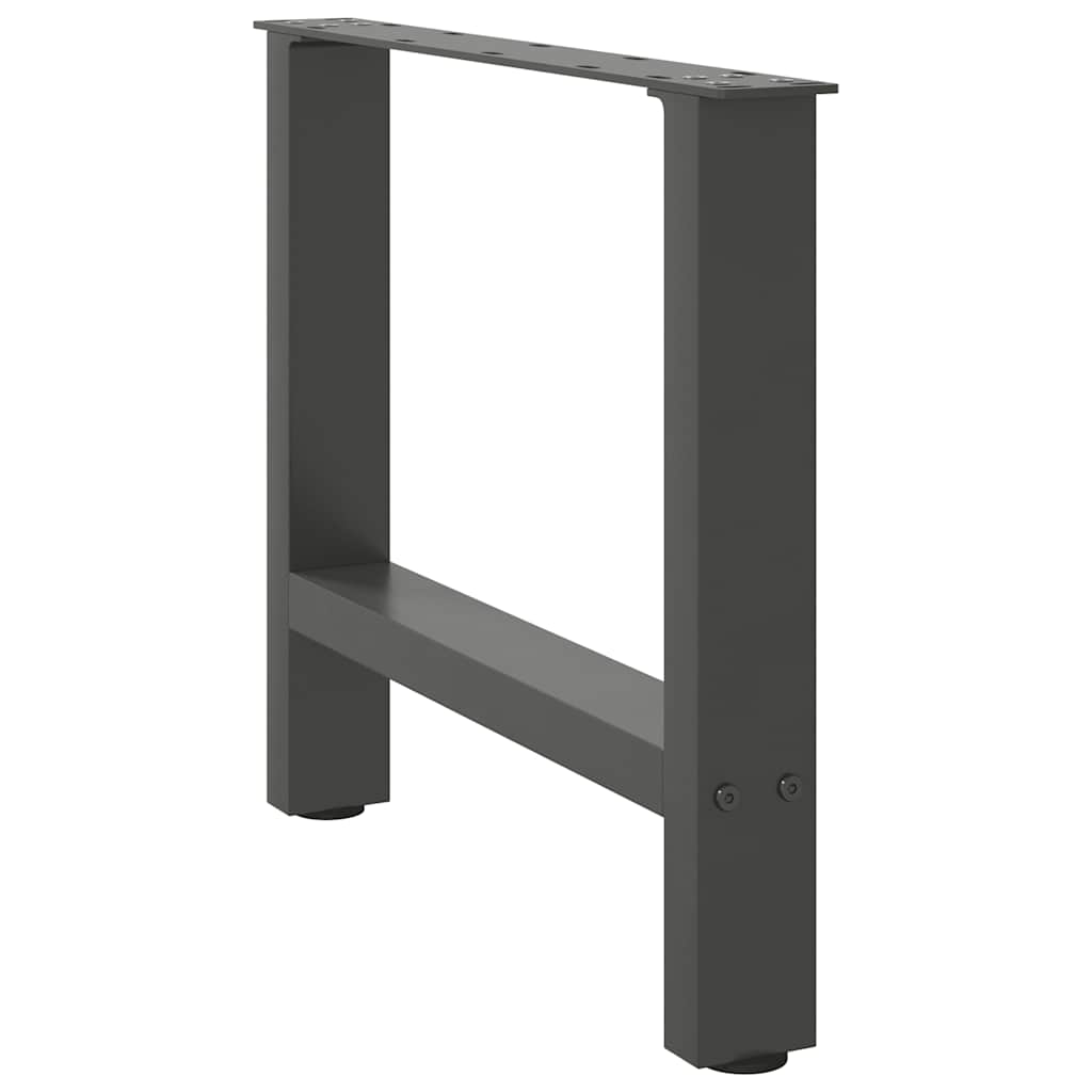 sofabordsben antracit 2 stk. 60 x (42-43) cm stål