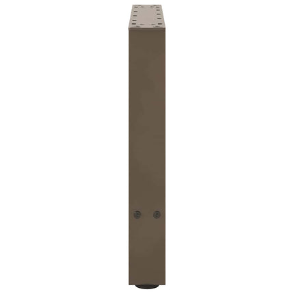 sofabordsben naturstål 2 stk. 60x(42-43) cm stål