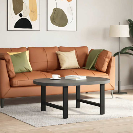 sofabordsben sort 2 stk. 70 x (42-43) cm stål