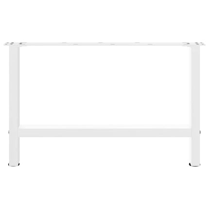 sofabordsben hvide 2 stk. 70 x (42-43) cm stål