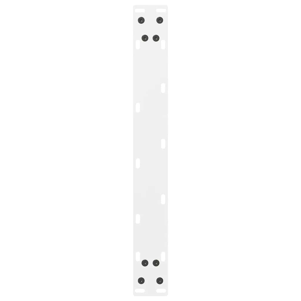 sofabordsben hvide 2 stk. 70 x (42-43) cm stål