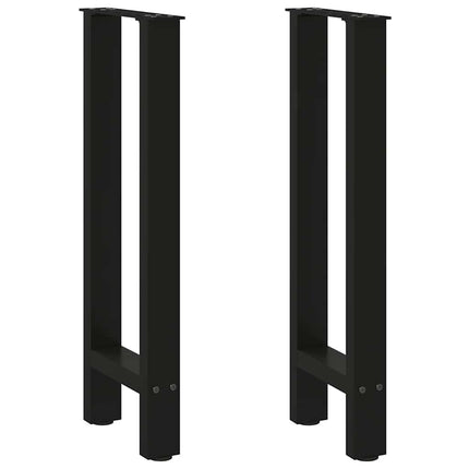 konsolbordben sort 2 stk. 28 x (72-73) cm stål