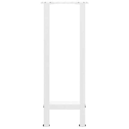 konsolbordben hvide 2 stk. 28 x (72-73) cm stål